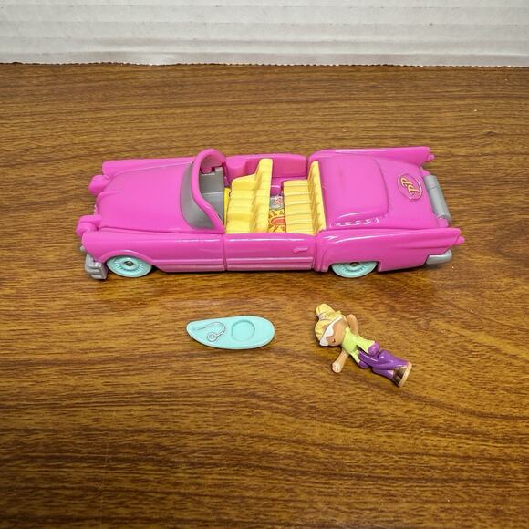 Polly Pocket Vintage 1995 Polly On The Go 3pc Bluebird - Picture 1 of 3